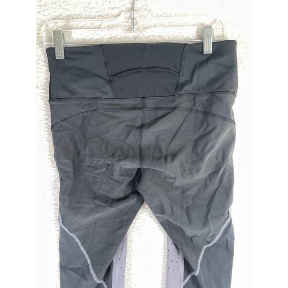 Athleta Leggings Womens Medium Petite Stealth Trucool 7/8 Colorblock Perforated - Picture 13 of 16